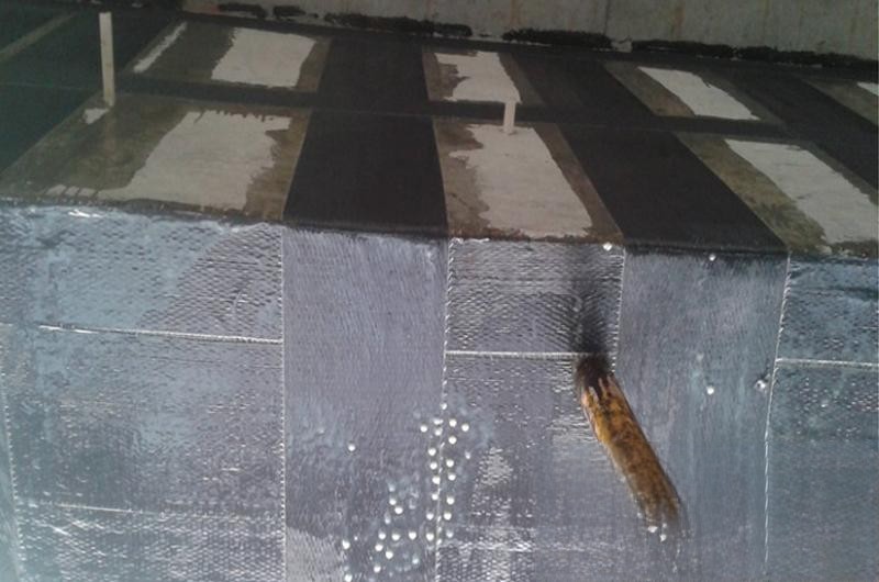 定边楼板使用碳纤维加固